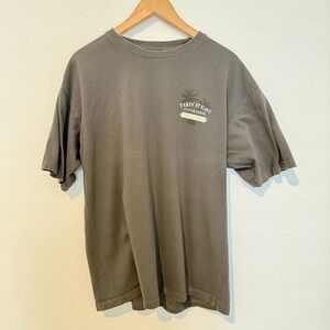 Newport Blue Graphic T-Shirt Mens XL Gray Takin It Easy In Paradise